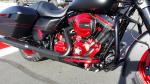 Powder coated refurbished Harley bike