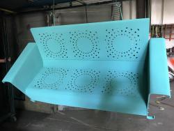 Powder coated Pale blue furniture