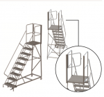 powder coated steels ladders 