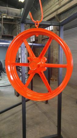 Xtreme Custom Coatings Easton PA Neon orange wheel