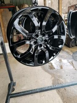 Xtreme Custom Coatings Easton PA super wet black on wheel